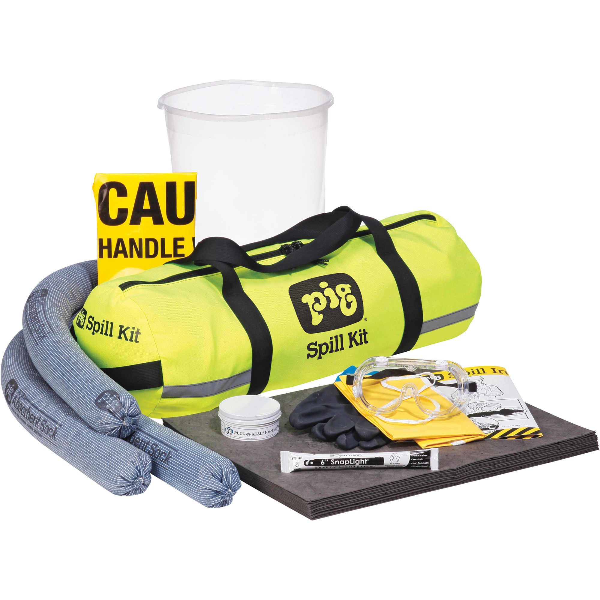 New Pig Truck Spill Kit in Duffel Bag, Hi-Viz Yellow, Model# KIT626
